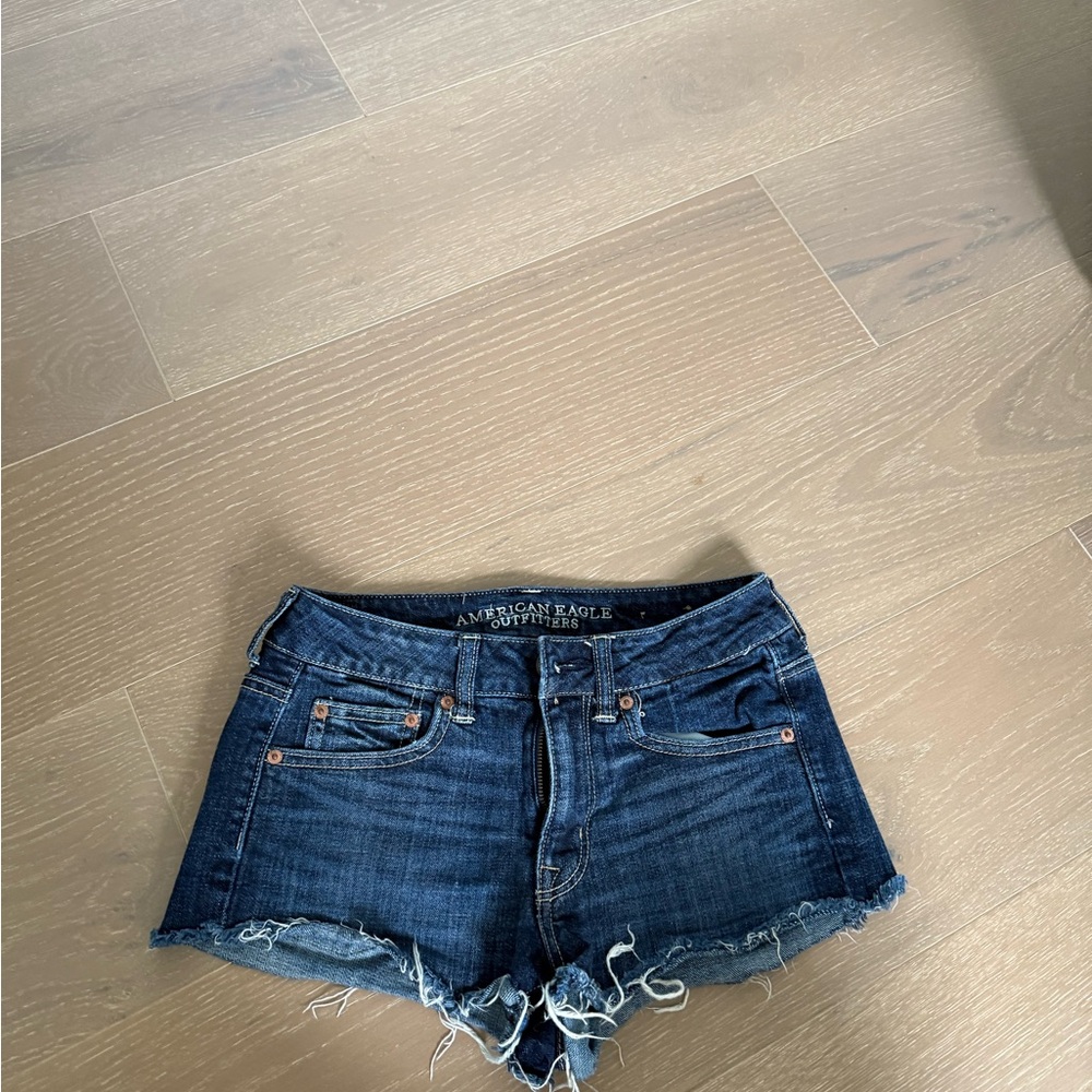 American Eagle Dark Blue Jean Shorts